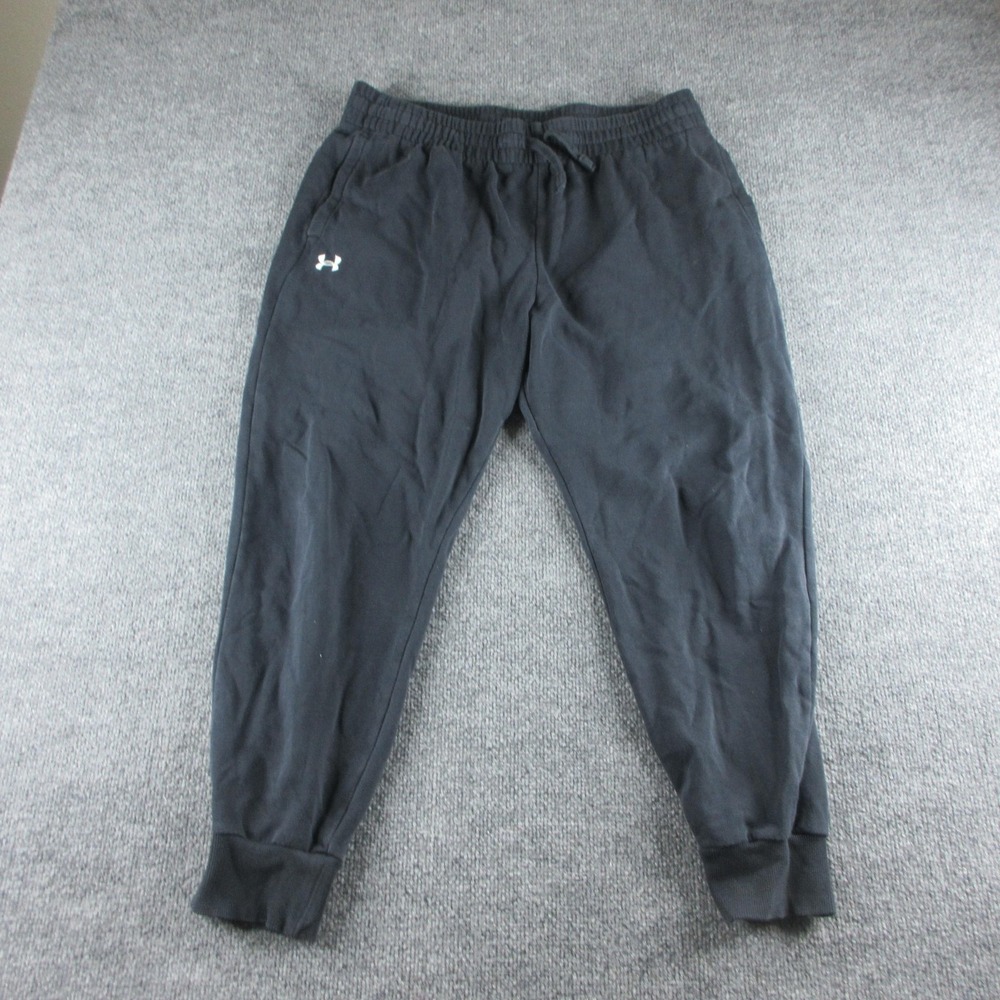 Under Armour Jogger Pants Womens XL Gray Fleece Elastic‎ Waist Pockets Lounge